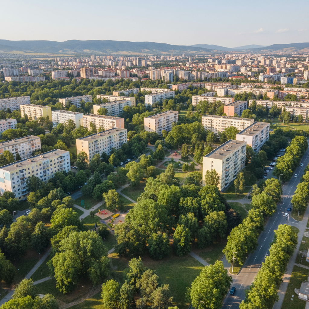 Izgrev (Изгрев), Kazanlak — neighborhood view 2