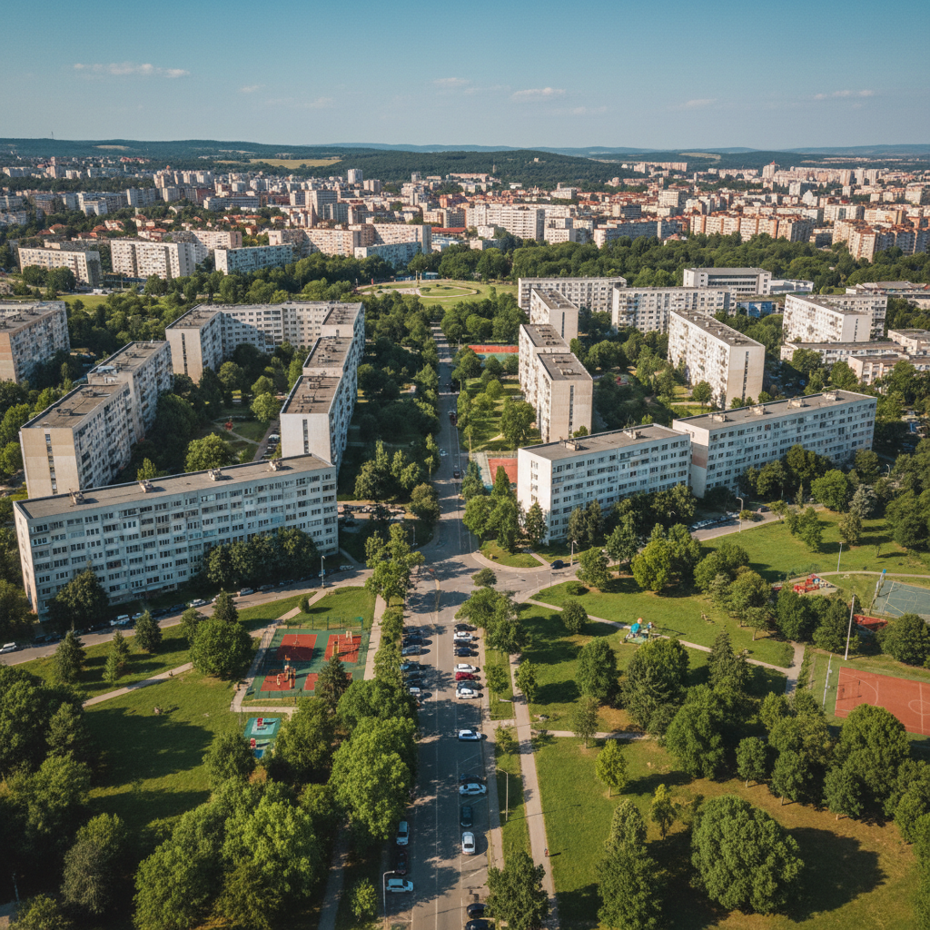 Druzhba (Дружба), Pleven — neighborhood view 2